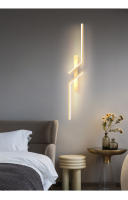 Lámpara De Pared Moderna Minimalista Creativa Con LED Para Dormitorio Sala De Estar Sofá TV Iluminación Ambiental Material Aluminio Negro - details 6