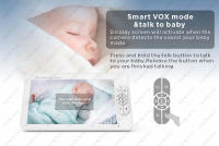 Monitor De Video Para Bebé Con Cámara PTZ Zoom Babyphone Protección De Seguridad CCTV Sensor De Temperatura Lullaby - details 14