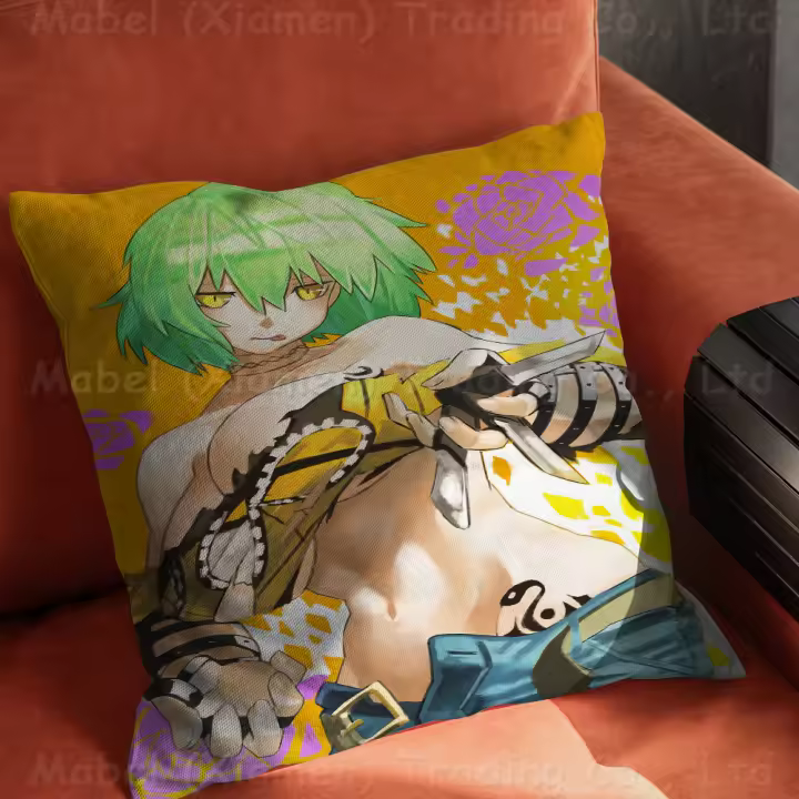  Funda De Cojín Senran Kagura Hikage Para Sala De Estar Sofá Decoración Del Hogar Personalizable Material Poliéster/celulosa Tamaño 40x40 Cm 45x45 Cm 50x50 Cm 60x60 Cm - 1