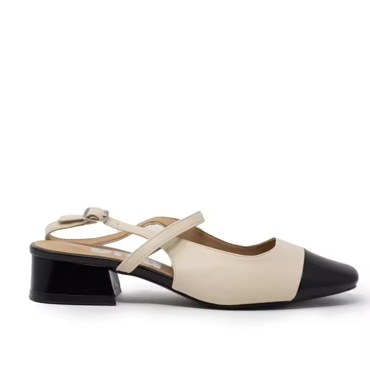 Zapatos casual mujer D'ANGELA DXF28110NEGR SALON DESTALONADO NEGRO-BEIG 35640 25V - 1