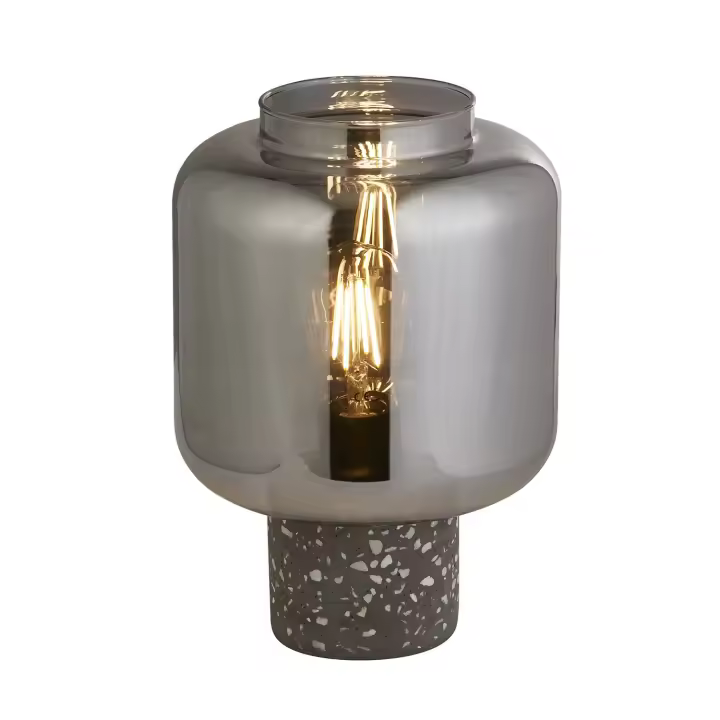Abatjour Contemporáneo Hormigón Barco Policarbonato Fumed Transparente 1 Luz E27 - 1