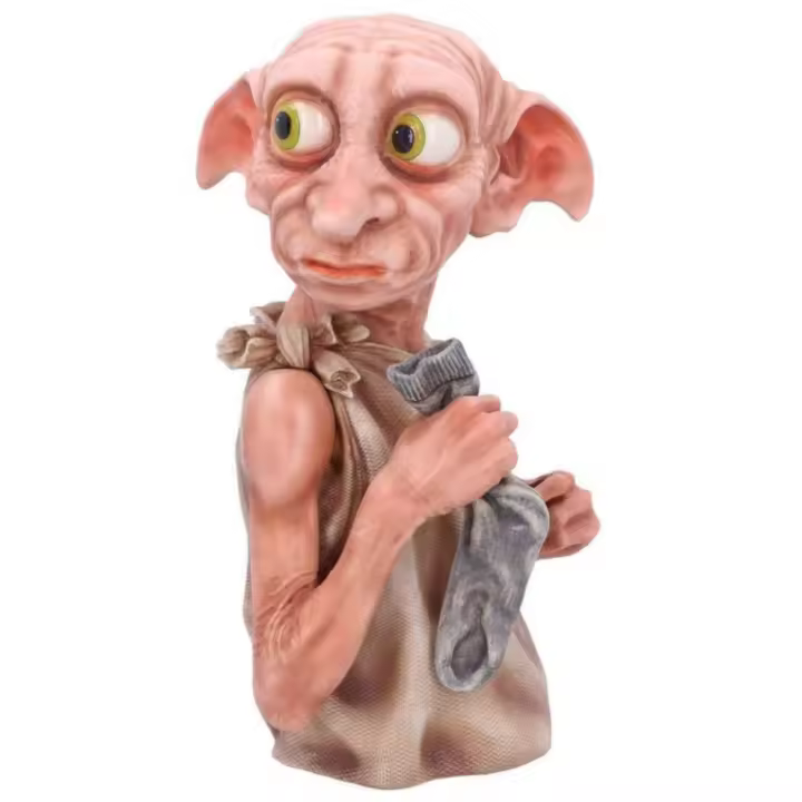 Figura Busto Harry Potter Dobby Libre Con Calcetín +-30.5cm - 1