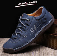 Zapatos Casuales Para Hombre En Cuero Mocasines De Alta Calidad Confortables Y Transpirables De Punta Redonda Antideslizantes Para Exterior Y Interior - details 1