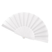 ABANICOS - Pack de 25 Abanicos de Plástico para Eventos - Blancos - 23 Varillas - details 0