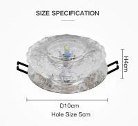 Lámpara De Cristal LED Para Decoración De Techo Sala De Estar Corredor Porche Balcón Iluminación Interior Moderna Estilo Contemporáneo - details 5