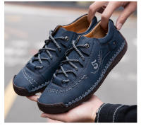 Zapatos Casuales Para Hombre En Cuero Mocasines De Alta Calidad Confortables Y Transpirables De Punta Redonda Antideslizantes Para Exterior Y Interior - details 17