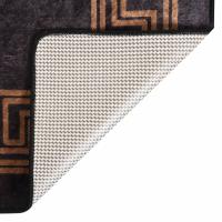vidaXL Alfombra lavable antideslizante multicolor 80x300 cm Color Negro,  Gris y dorado,  Beige y dorado y mas Alfombras de área  Alfombra de Piso para Sala de Estar Dormitorio Habitación Salón - details 3