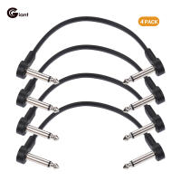 Kit De Cables De Patch Planos Ggiant AC-8 Pedal De Efectos Para Guitarra Con Conectores De Ángulo Recto De 1/4 Pulgada Longitud De 6 Pulgadas 4 Packs - details 2