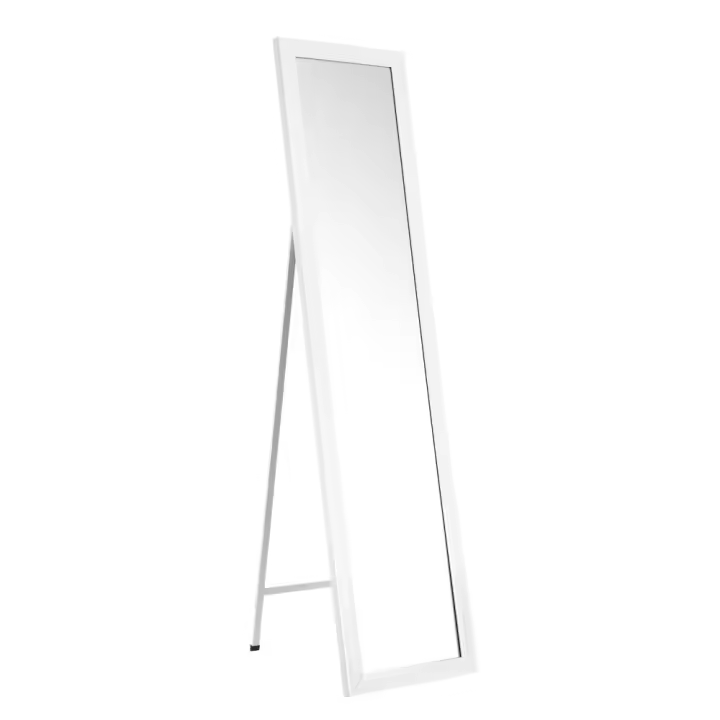 Lola Home Espejo de pie blanco de plástico PE de 37x157 cm - 1