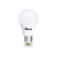 6 X Bombilla Led A55 redonda estandar 3W, luz amarilla/luz calida 3000K, casquillo grande E27, 220-240V, pack de 6 uds, Don Feliz - details 3