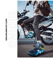 Botas De Motocicleta Ultrafinas Transpirables Antideslizantes Para Ciclismo Y Turismo Con Protección De Tornillo Material De Cuero Y Spandex - details 6