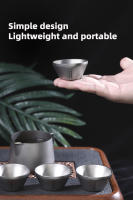 Tiartisan Taza De Té De Titanio De 35ml Doble Capa Pequeña Para Camping Al Aire Libre Portátil Y Ligera Resistente Al Quemarse KungFu Bebida - details 6
