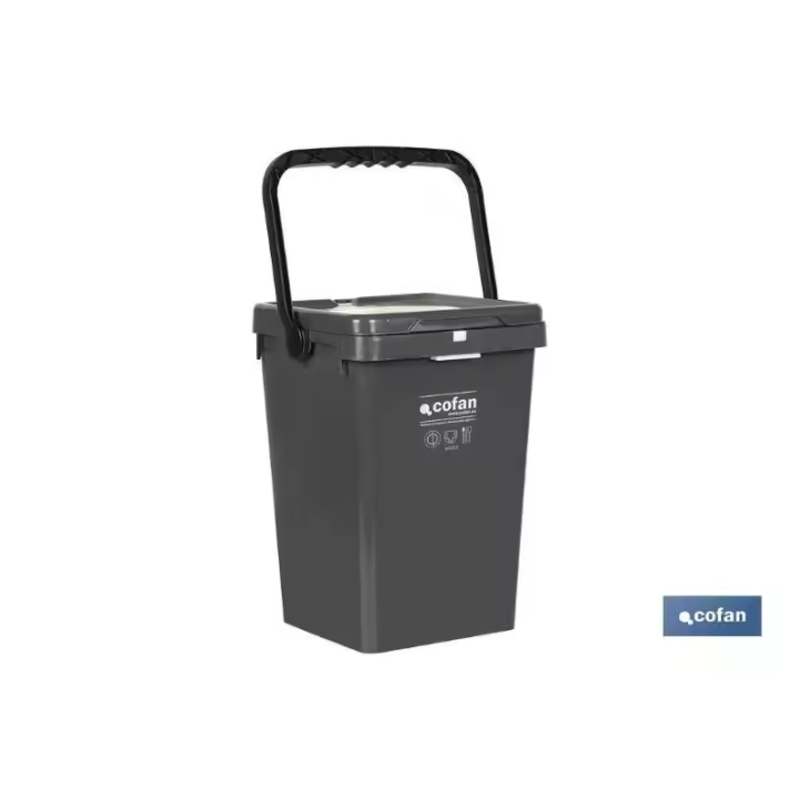Contenedor gris para restos  25l. - 1
