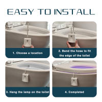 Luces Nocturnas RGB Con Sensor De Movimiento Para Inodoro LED Inteligente Impermeable USB Mini Luz De Color Para Decoración De Baño - details 15