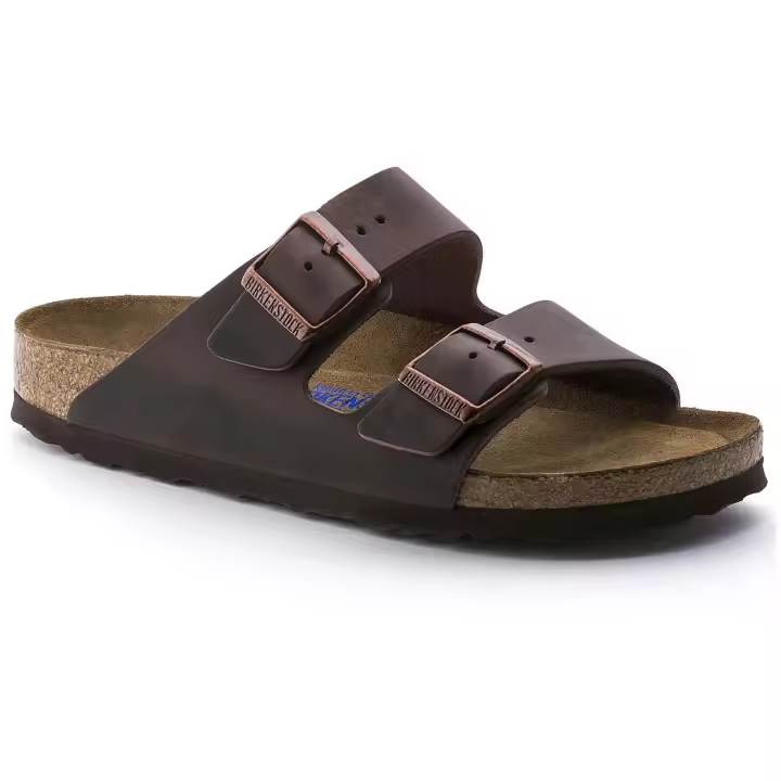Sandalias Birkenstock Arizona Soft Footbed Oiled Leather para hombre en color marron - 1
