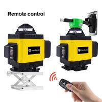 Pracmanu 16 Líneas Nivel De Láser 4D 360° Con Control Remoto Banda De Luz Verde Horizontal Y Vertical Auto-Nivelado - details 4