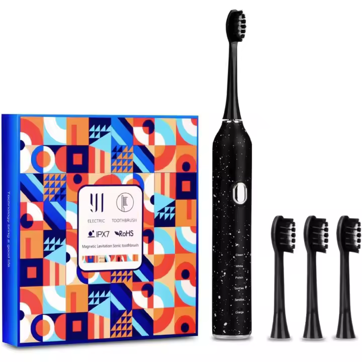 Cepillo de dientes Eléctrico con 5 Modos de limpieza - Cepillo de dientes Eléctrico recargable - IPX7 impermeable Sonic - 3 - 1