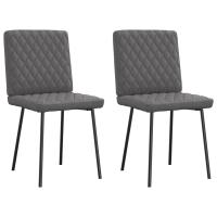 vidaXL Sillas de comedor 2 unidades cuero sintético en color Crema/Negro/Blanco y más | cómodas modernas ergonómicas para comedor cocina salón hogar - details 3