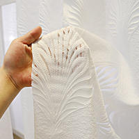 Cortinas De Lujo Jacobeanas Gris Blanca Para Dormitorio Y Sala De Estar Ventanas De Paredes Y Patios Europeas Sastre Tulle Con Anillos Grommet - details 5