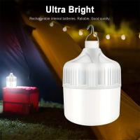 Luz Portátil Para Camping Recargable Por USB Con Bombilla LED Iluminación De Emergencia Para Exteriores Y Pícnic Colgante En Tienda - details 0
