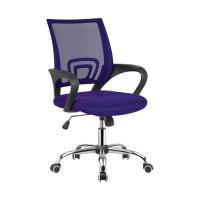 Venprodin - Silla Oficina Saray Giratoria Con Brazos Violeta - Azul - details 0