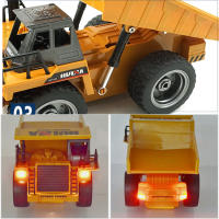 Camión Descargable Huina 1540 RC 1:18 6 Canales 2.4G Aleación Control Remoto 4WD Vehículo De Construcción Juguete Para Niño - details 4