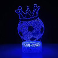 Lámpara De Mesa De Fútbol Con Ilusión 3D Luz Nocturna 16 Colores Sensor Táctil Control Remoto Para Decoración De Habitación Infantil - details 0