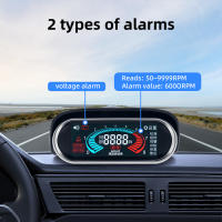 Medidor De RPM Para Coche Y Motocicleta LCD Digital Tachímetro Automóvil Con Capacidad Para 1-10 Cilindros 12/24V 0-9999 RPM Medidor De Velocidad De Motor - details 0