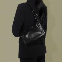 Bolso De Hombro Para Mujer De Cuero PU De Alta Calidad Sólido Negro Blanco Bolso Tote Para Oficina Y Citas Estilo Minimalista - details 3