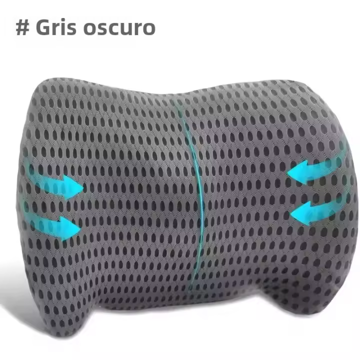 Almohada De Soporte Lumbar De Espuma De Memoria Para Alivio De Dolor De Espalda Adecuada Para Asientos De Coche Sillas De Oficina Consolas De Juego Sofas Reclinadores Camas - 1