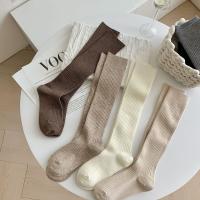 Calcetines Altos De Oveja Para Mujer Estilo Universidad Otoño Invierno Color Sólido Casual Cálido De Lana Y Cashmere Paquete De 2 Pares - details 12