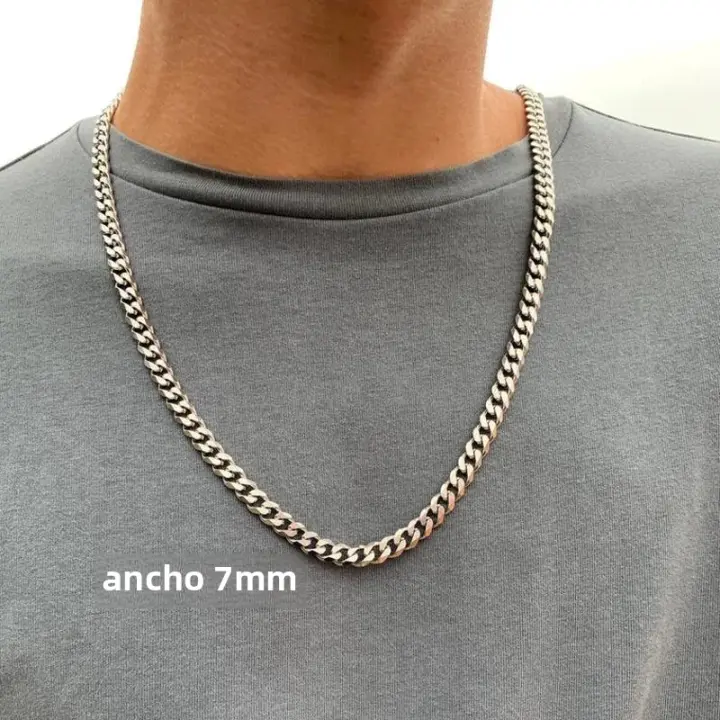 Collar De Cadena Cubana Para Hombre 2021 Moda Temperamento Acero Inoxidable Collar De Enlace Joyería Regalo Para Hombres - 1
