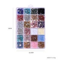 Kit De 3500 Piezas De Rhinestones De Colores Y Brillo Para Uñas Con Fondo Plano Resina Redonda Accesorios Para Decoración De Arte De Uñas DIY - details 8
