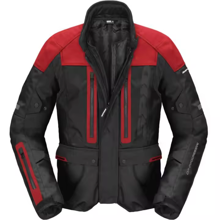 Chaqueta Spidi Traveler 3 EVO H2OUT Negro Rojo - 1