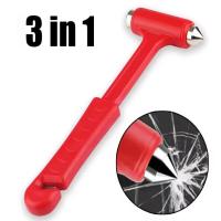 Martillo De Emergencia Para Ventanas De Coche Camiones Y Autobuses Rompe Vidrio Y Cortador De Cinturones De Seguridad Herramientas De Rescate En Ruta - details 4