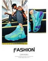 Zapatos De Baloncesto Para Hombre De Alta Calidad Impermeables Transpirables Antideslizantes Deportivas Para Mujer Zapatillas De Aro Con Suela De Goma Tamaño Regular - details 10