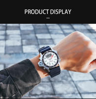 Reloj Deportivo Para Hombre SANDA Cuarzo Digital Resistente Al Agua Con Alarma Y Pantalla Dual Reloj Masculino De Moda Casual Material De Correa Resina Display LED Y Digital - details 10