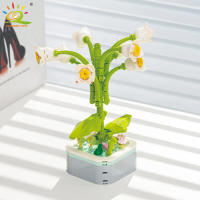 Bloques De Construcción HUIQIBAO MOC Con Plantas Succulentas Y Flor Eterna Jardín Bonsái Romántico Para Adultos Y Niños - details 7