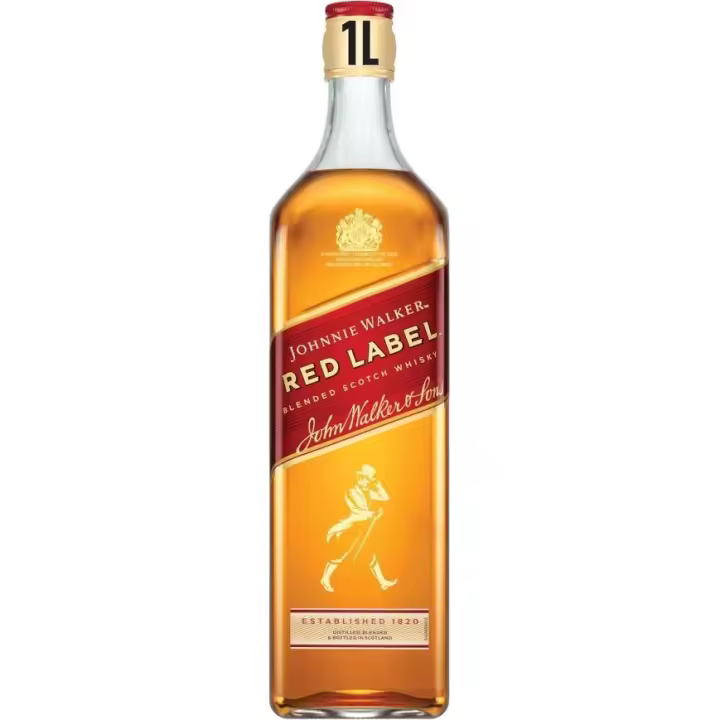Whisky Johnnie Walker Etiqueta Roja 1 litro - 1