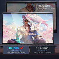 Portátil Ordenador Ninkear N16 Pro 16 Pulgadas 32GB DDR5 1TB SSD Intel Core i7-13620H 10 Cores Max 4.9GHz, IPS 2560*1600, 165Hz ,5+2.4G WiFi 6, USB 3,0, Bluetooth 5.0, HDMI,1*USB2.0 2*USB3.0 1* Tipo-C completo 1*HDMI 1*RJ45, carga Tipo-C de 65W, desbloque - details 1