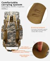 Mochila De Camuflaje Para Hombres Gran Capacidad Impermeable Militar De Viaje Para Senderismo Exterior Bolsa De Hombros - details 6