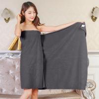 Toalla De Baño Grande Absorbente Para Salon De Belleza Y Hogar Color Gris Para Adultos Y Hombres Tamaño 80x180 Peso 430g - details 4
