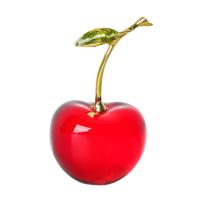 Estatua De Cereza De Vidrio Decoración Para Escritorio Regalos Bonitos Y Originales Para Coche Y Hogar Adorno Minimalista Moderno Para Mesa De Centro De Estilo Artificiales - details 7