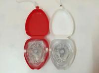 Máscara De Resucitación CPR Con Válvula Unidireccional Para Primeros Auxilios Kit De Supervivencia Al Aire Libre Escudo Facial Rojo Transparente Tamaño 12x10x2.6cm - details 10