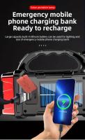 Luz LED solar para acampar, batería recargable de 1500 mAh, foco brillante para senderismo y viajes al aire libre, equipo de senderismo, linterna - details 1