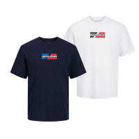 Jack & Jones Hombre Pack 2 Camisetas Algodón De 160 grs ,Manga Corta , Logo estampado Primavera Verano Moda Casual Informal - details 4