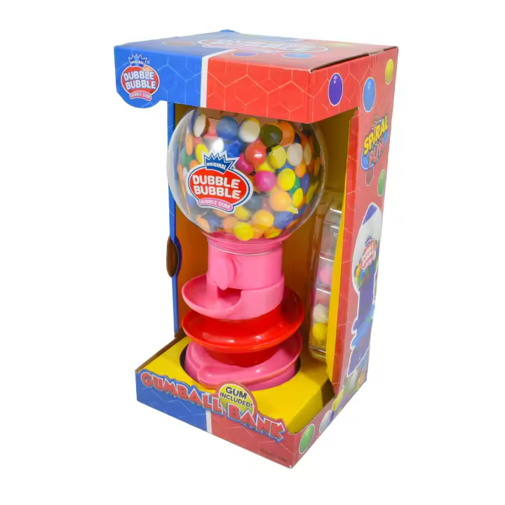 Máquina de bolas de chicle Dubble Bubble Espiral y hucha - 1