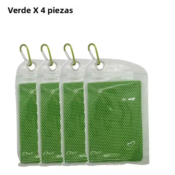 Paquete De 4 Toallas De Enfrío Respirables Ligeros Y Suaves Para Deporte Gimnasio Playa Camping Senderismo Y Viaje Toalla De Cara Y Cuello - 1