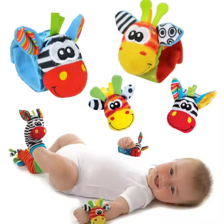 Juego De 4 Pares De Calcetines Con Rascacielos Para Bebés Infantes 0-12 Meses Niña Y Niño Desarrollo Educativo Temprano Juguete Sensorial Regalos Para Pequeños - 1