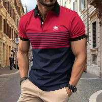 Camisa Polo Clásica De Verano Para Hombres 2024 Manga Corta Ligera Y Casual Deporte Camiseta Simple De Poliéster - details 3